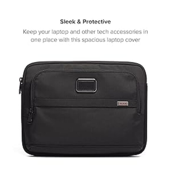 #149 NWT - Tumi Medium Laptop Cover, Black - Picture 5 of 7